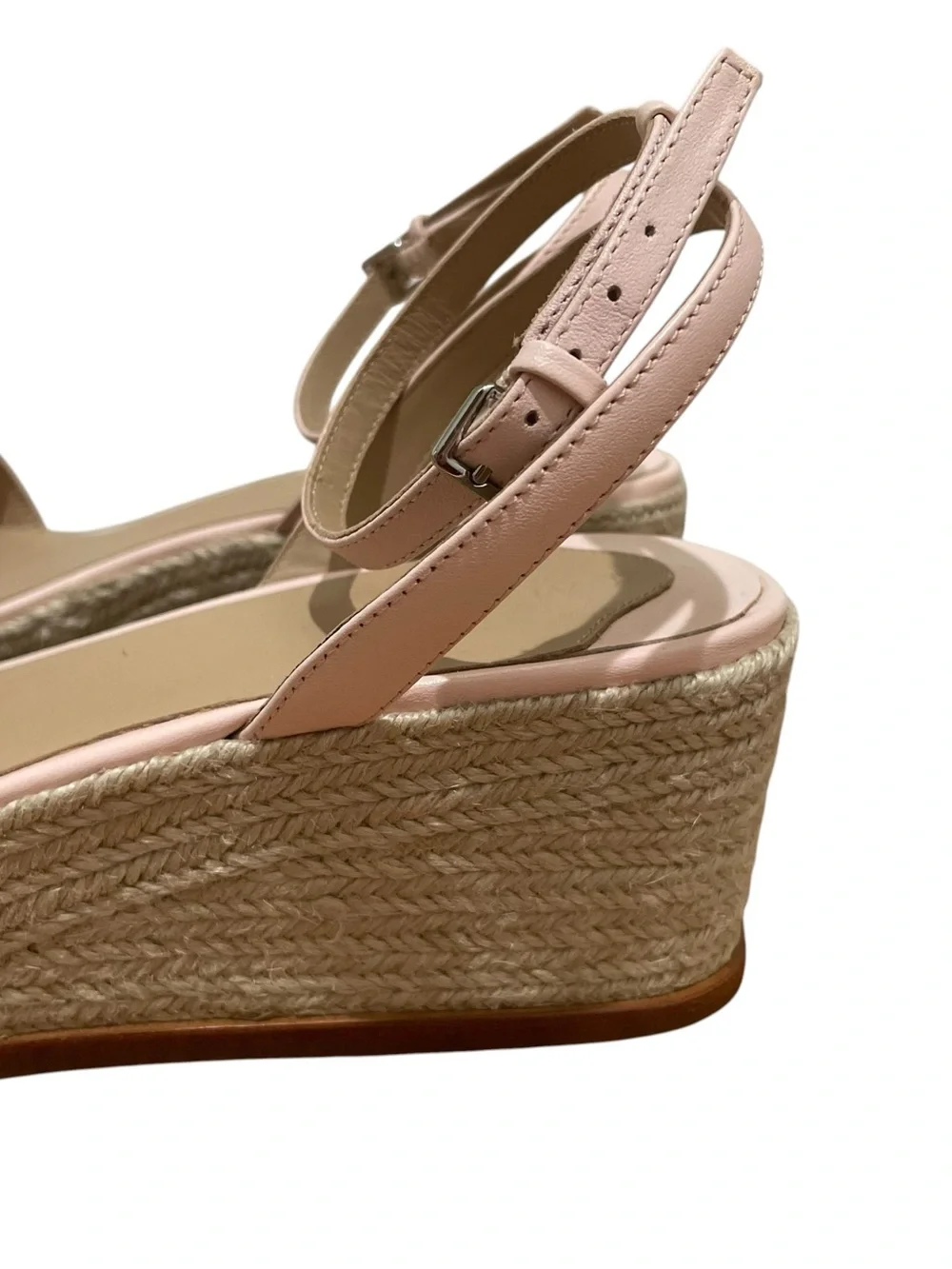 Lauren Ralph Lauren Leona Espadrille Platform Pink Opal Women’s Size 9.5 Leather